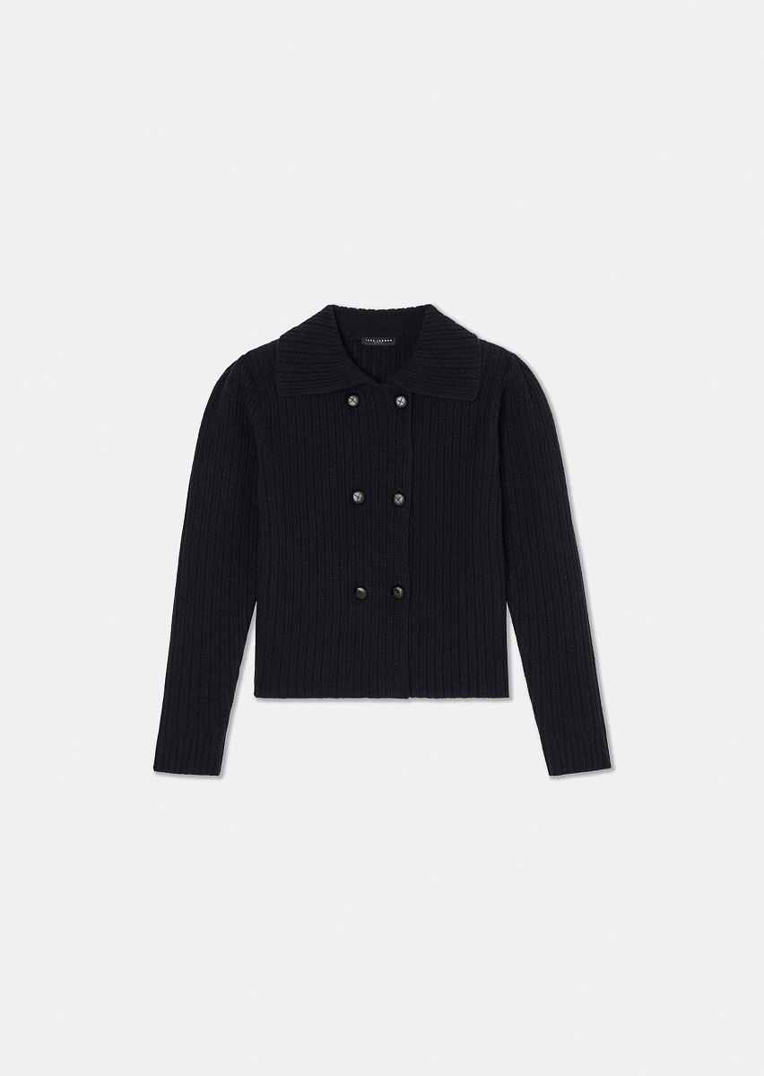 Темно-синий кардиган Goldie из шерсти Темно-синий кардиган Goldie из шерсти