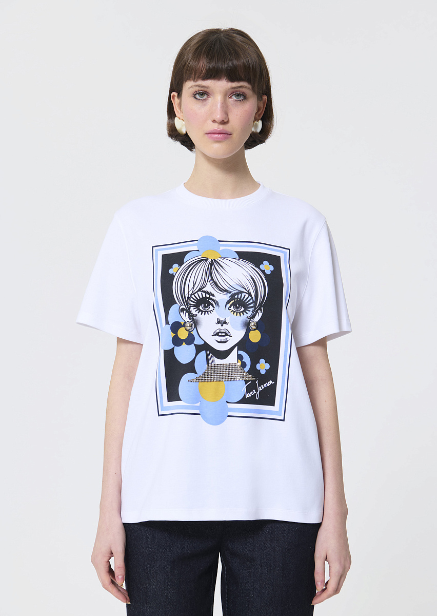 Taratwiggy белая футболка