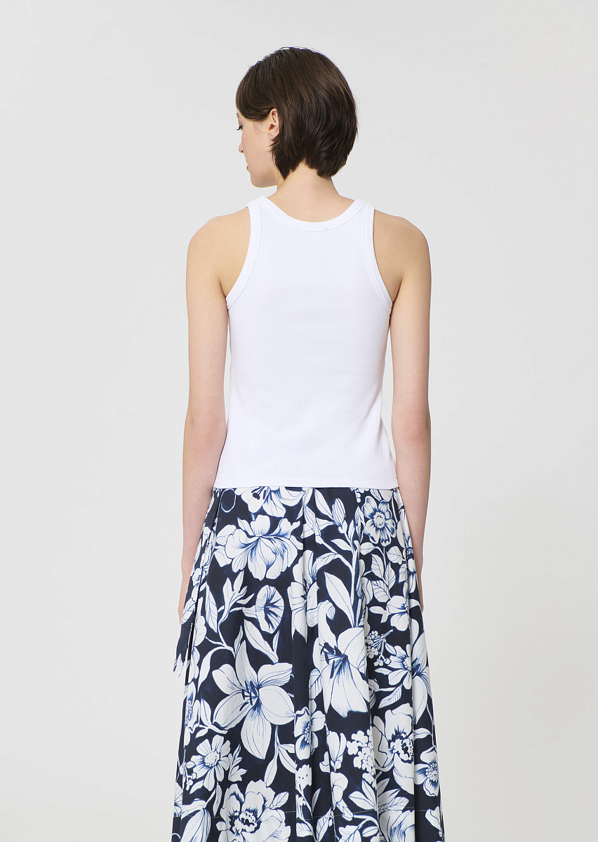 Tash белый топ из хлопка с вышивкой