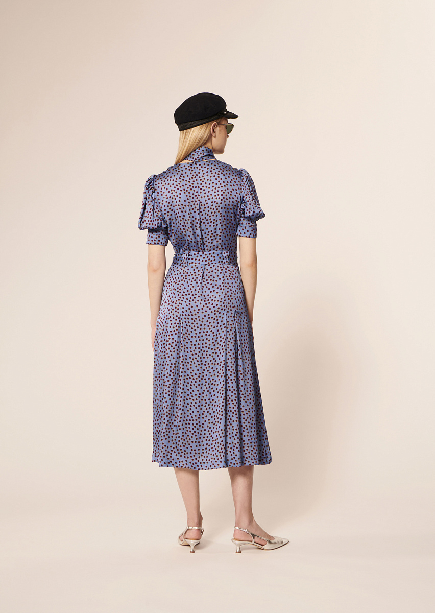 Ranya атласное платье с принтом в горошек Ranya атласное платье с принтом в горошек