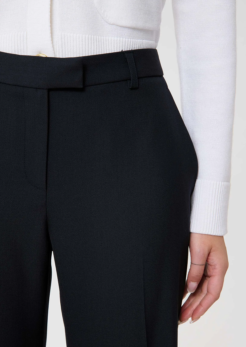 Poupee темно-синие брюки из шерсти