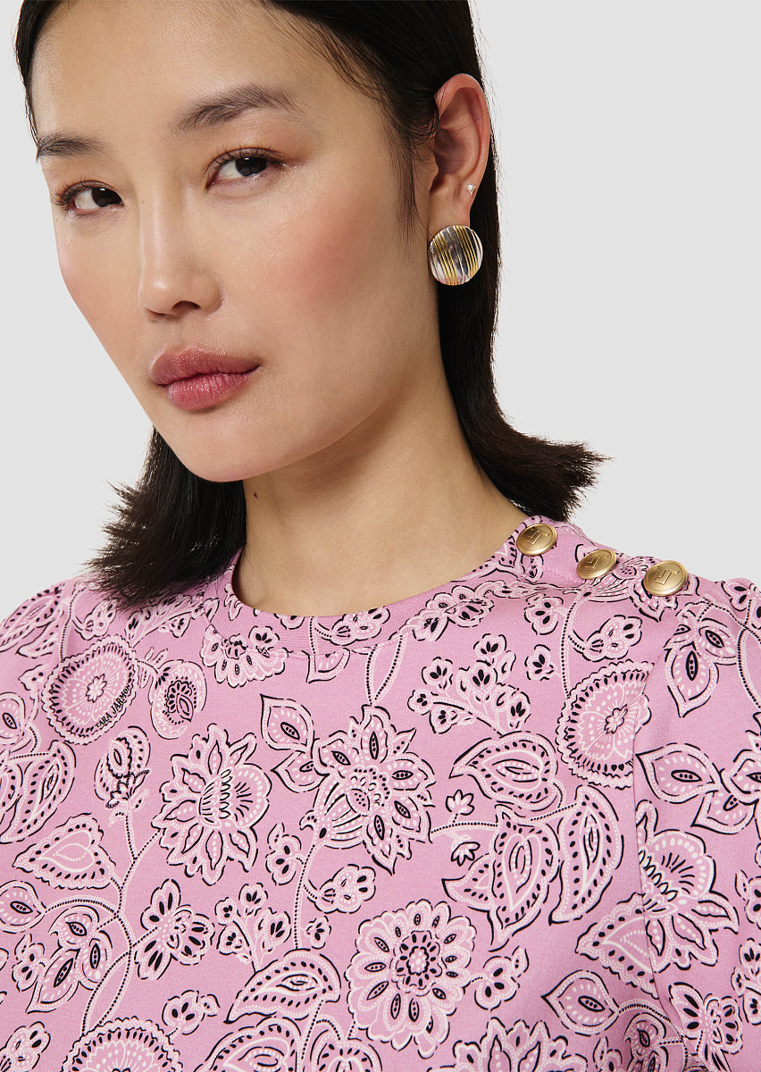 Розовая футболка Tampa с принтом Розовая футболка Tampa с принтом