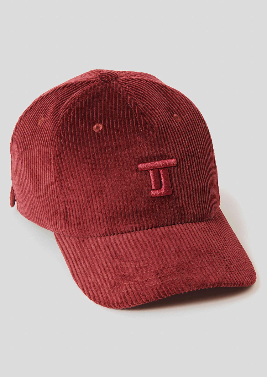 Carole бордовая кепка из вельвета