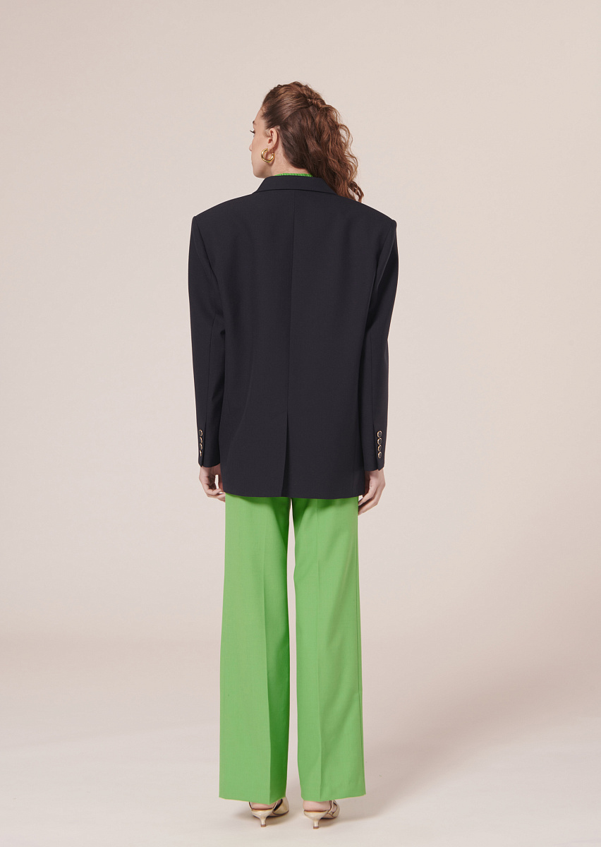 Vancouveur темно-синий костюмный жакет из холодной шерсти Vancouveur темно-синий костюмный жакет из холодной шерсти