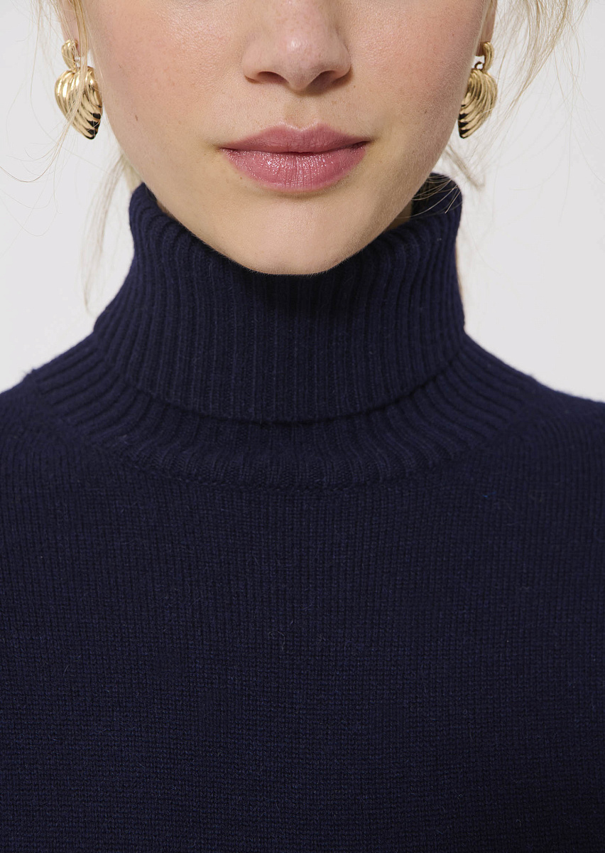 Ralia темно-синее платье из 100% шерсти 