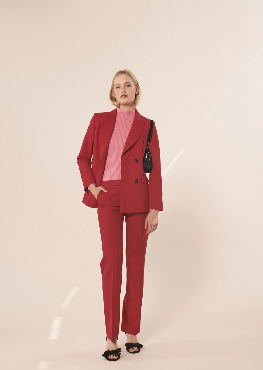 Valentia красный жакет из холодной шерсти