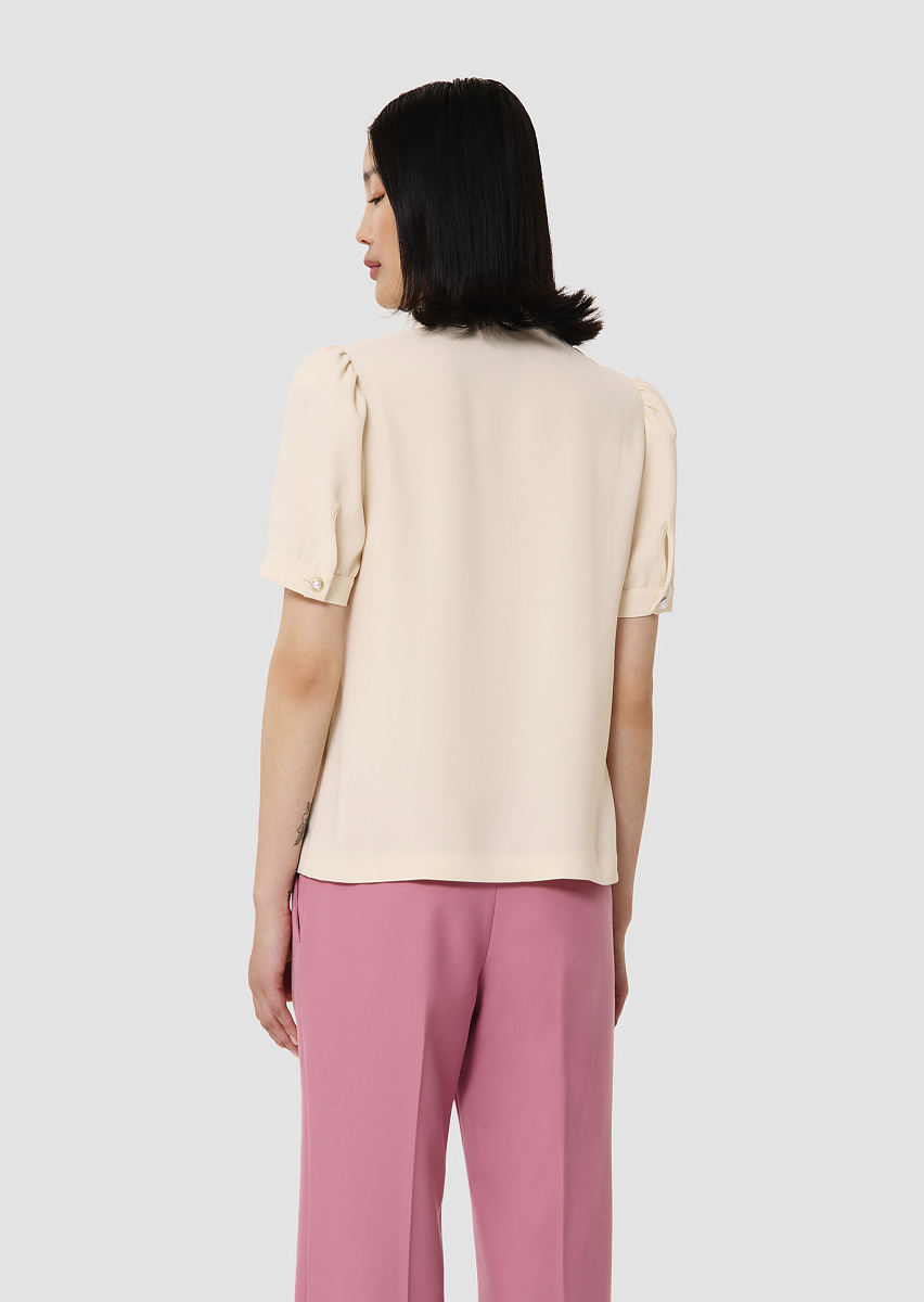 Tonino топ из крепа в цвете экрю