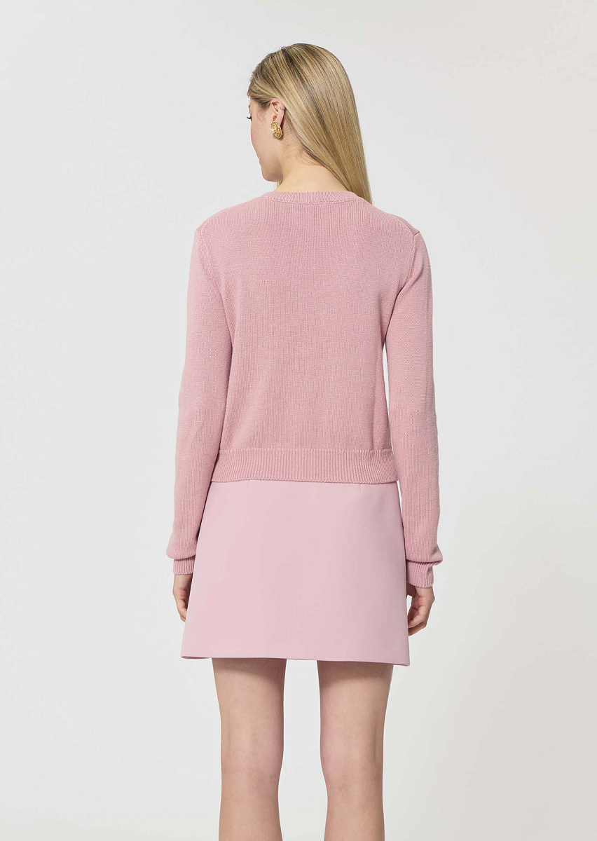 Gaia нежно-розовый кардиган из хлопка