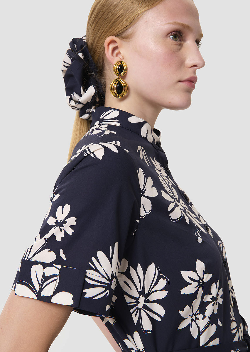 Платье Ricochet темно-синего цвета с цветочным принтом