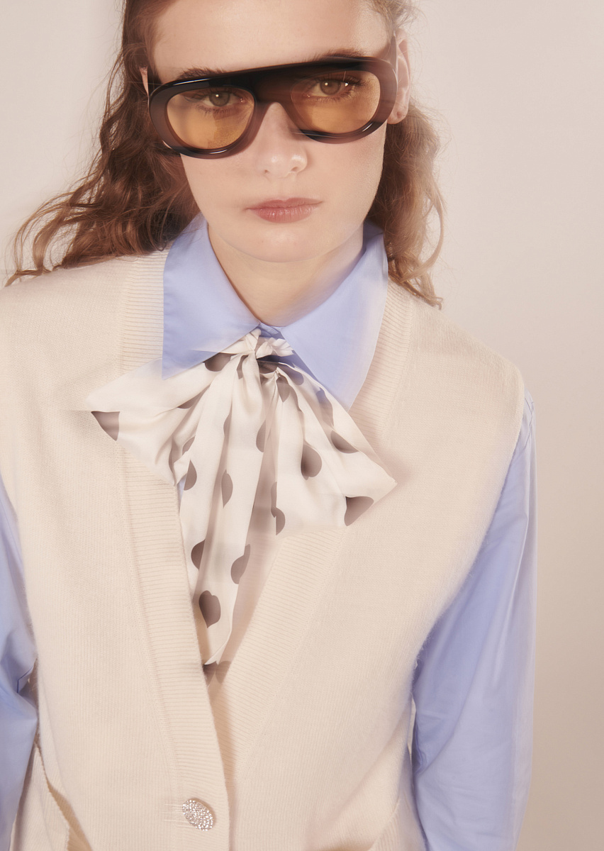 Clarence голубая блуза из поплина Clarence голубая блуза из поплина