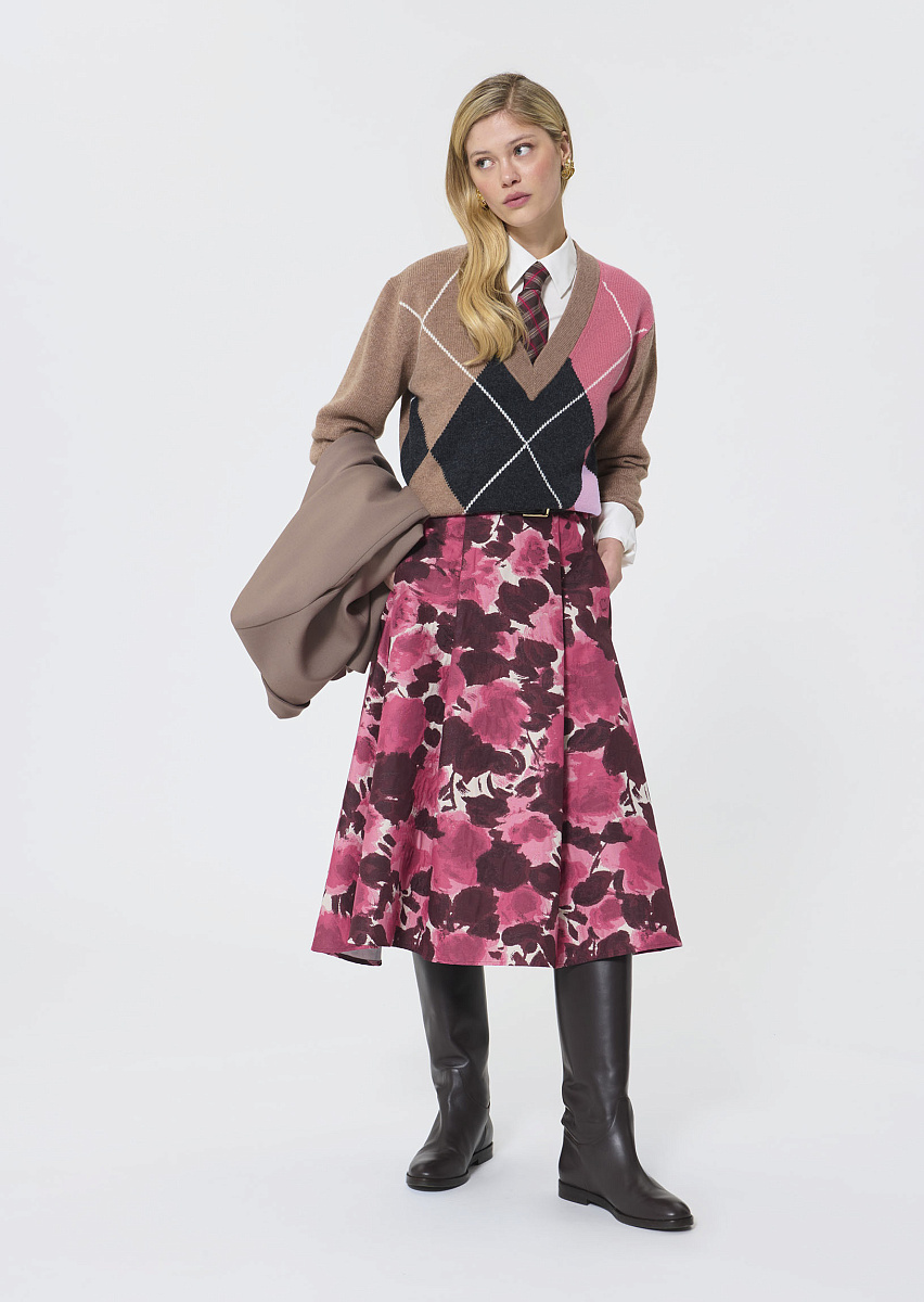 Primo серо-коричневый джемпер