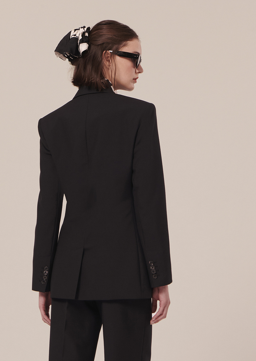 Viola черный костюмный жакет из холодной шерсти Viola черный костюмный жакет из холодной шерсти