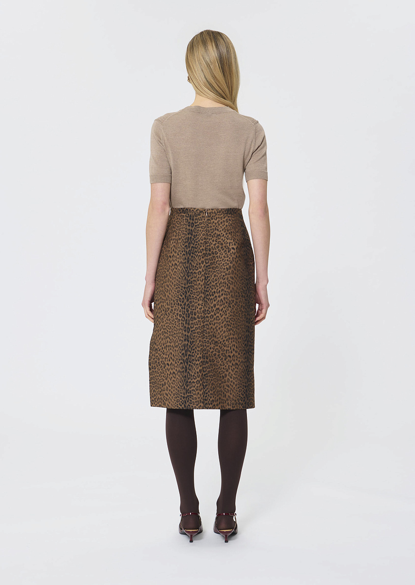 Jaden коричневая юбка с леопардовым принтом Jaden коричневая юбка с леопардовым принтом