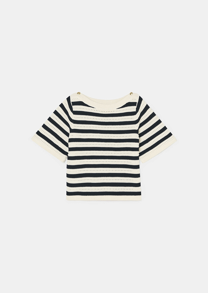 Трикотажный джемпер цвета экрю Priss