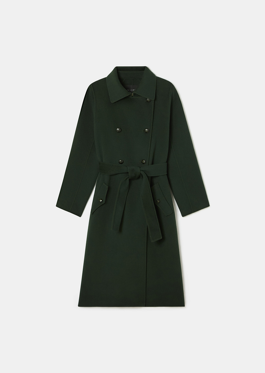 Martino зеленое двустороннее пальто