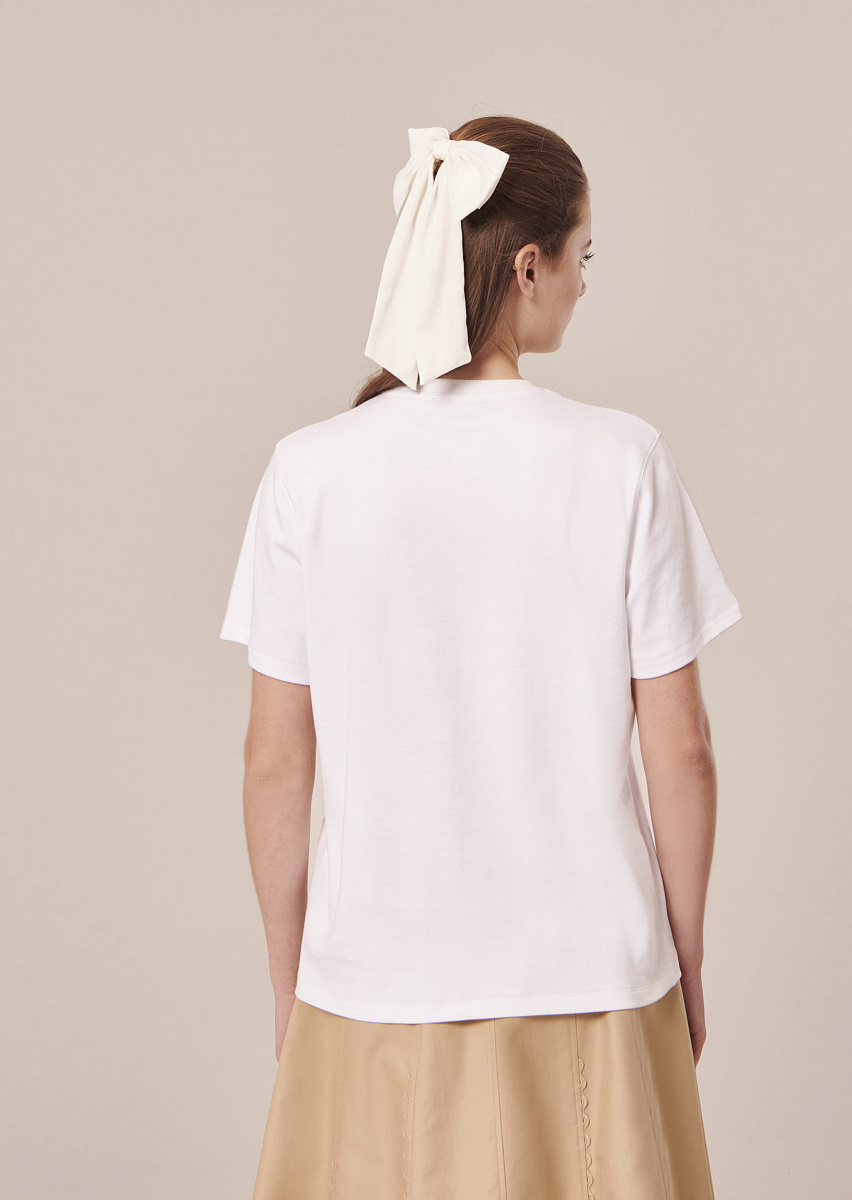 Taraflowers белая футболка из джерси