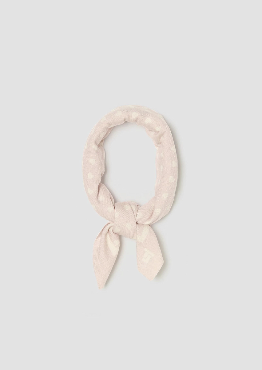 Emily платок из шерсти мериноса в пудровом цвете