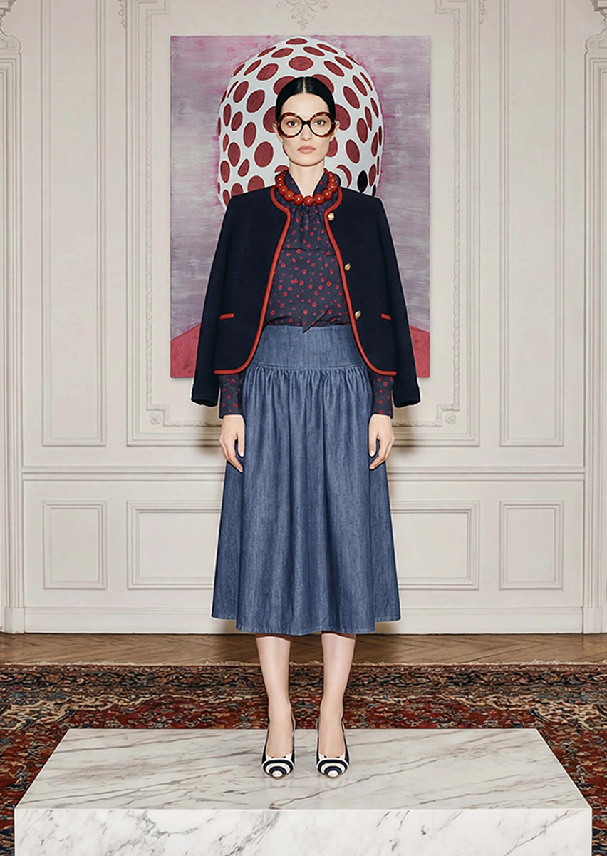 Voeux темно-синий жакет из твида