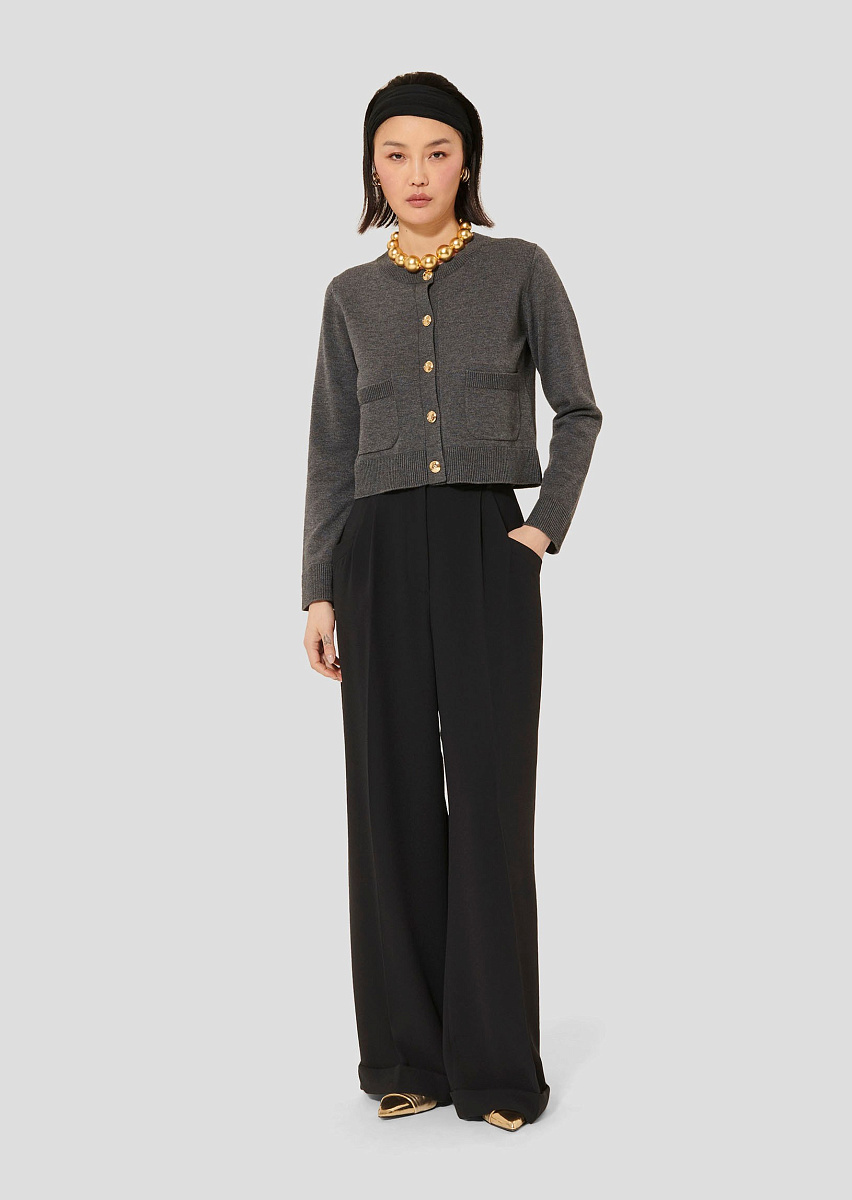 Серый кардиган Gyslain из шерсти Серый кардиган Gyslain из шерсти