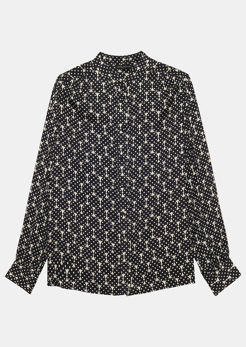 Charline блуза с принтом в горошек в цвете экрю