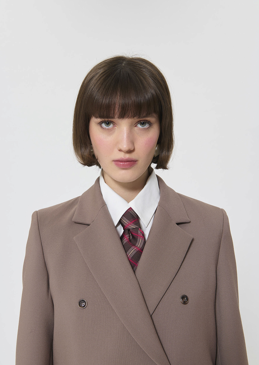 Valentino серо-коричневый жакет