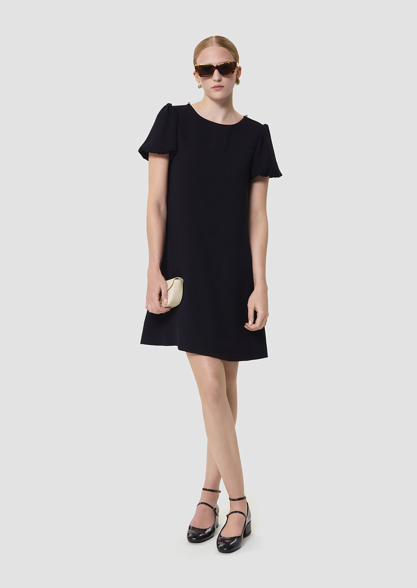 Rosalia темно-синее платье из крепа