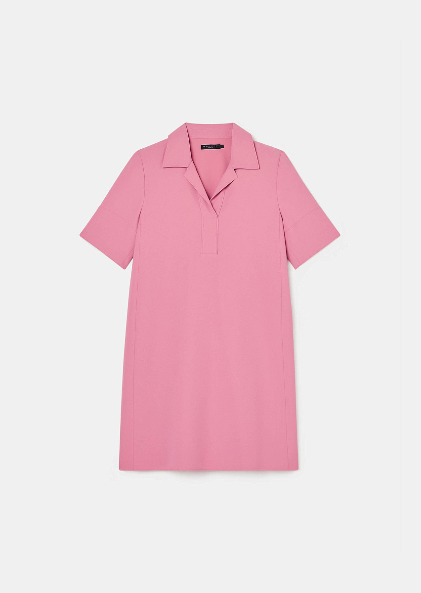 Розовое платье Robby из крепа