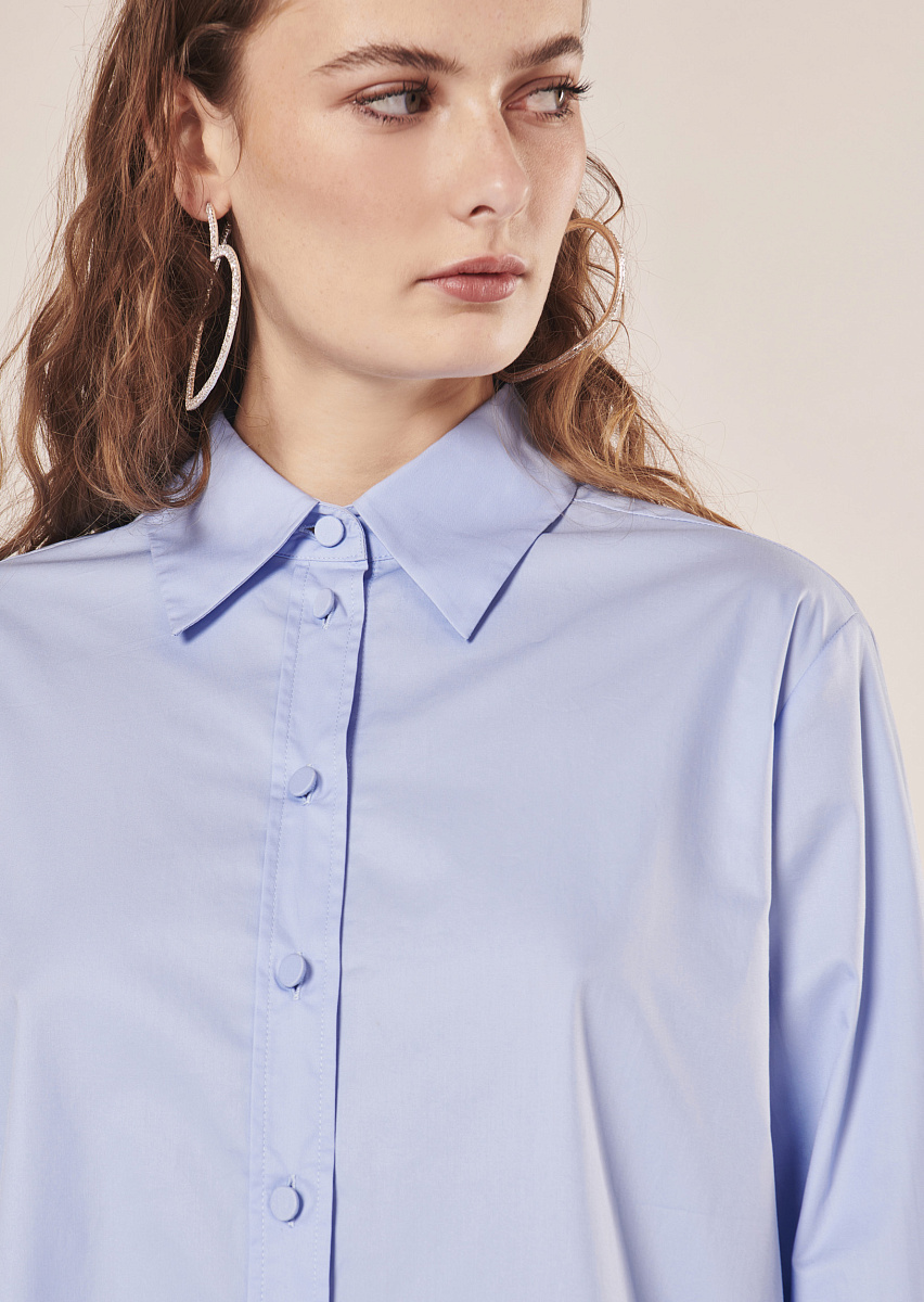 Clarence голубая блуза из поплина Clarence голубая блуза из поплина