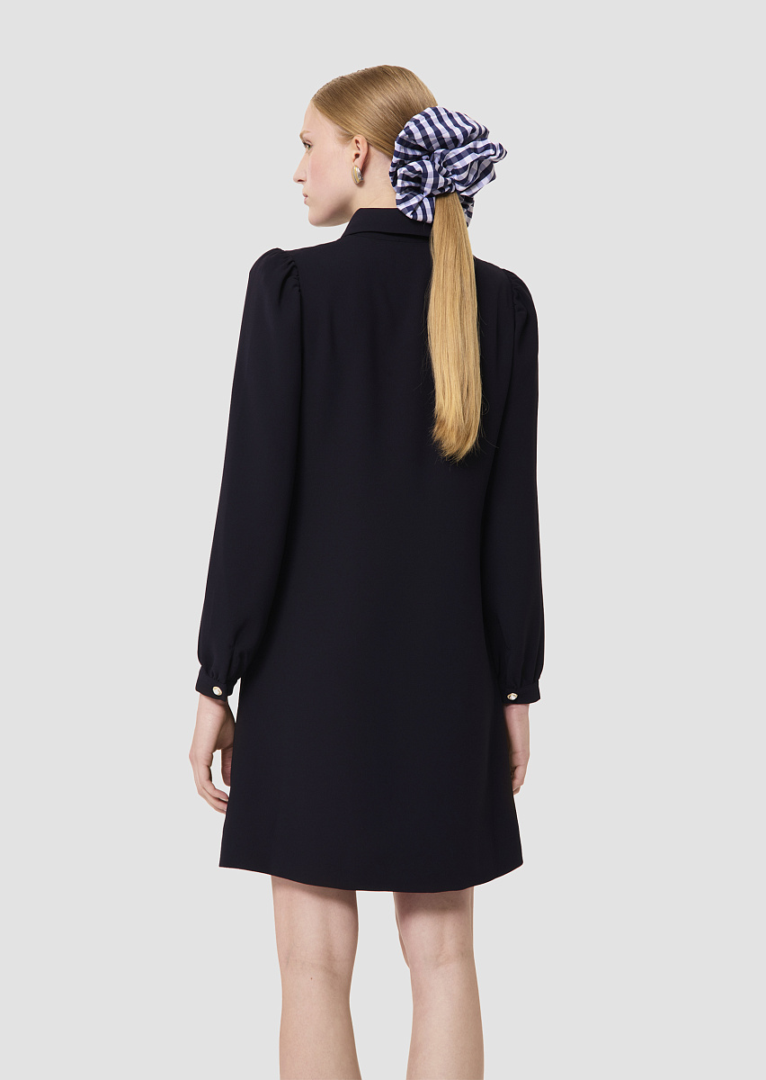 Rolfo платье из крепа темно-синего цвета Rolfo платье из крепа темно-синего цвета