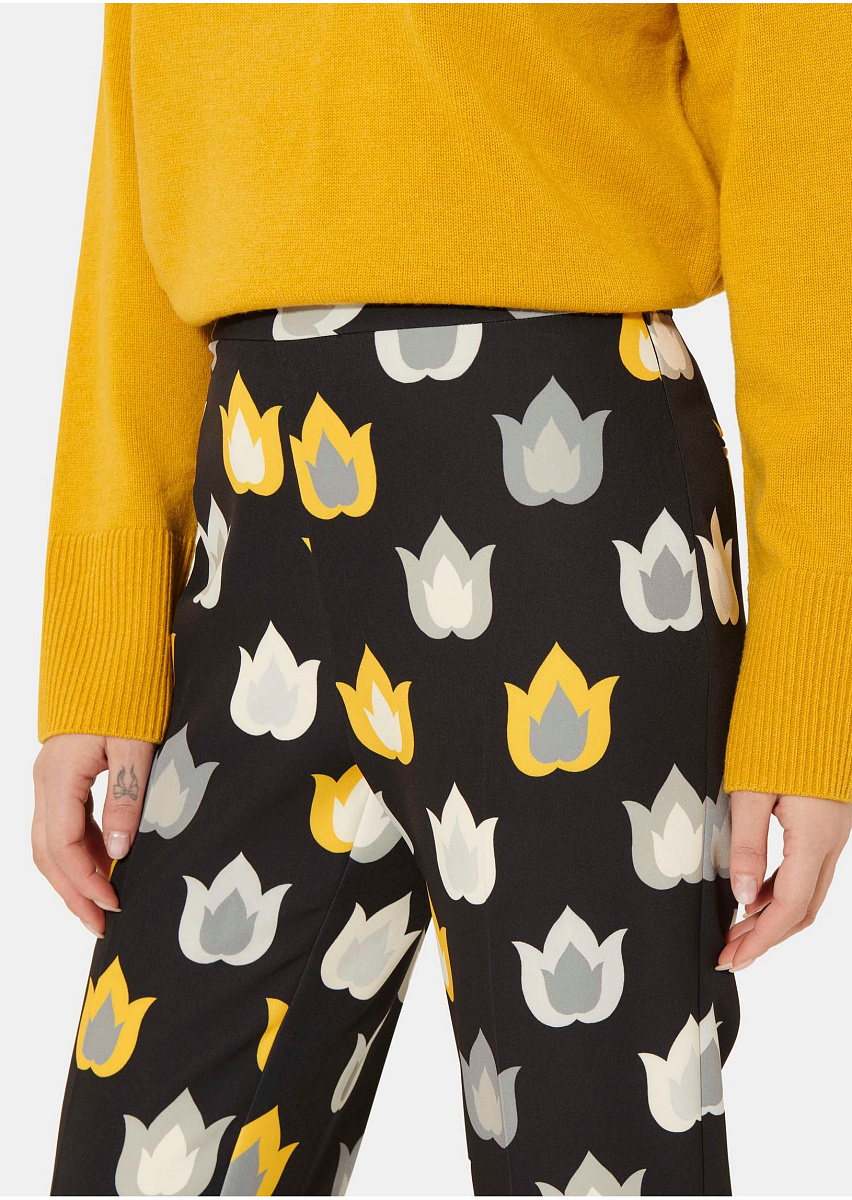 Черные брюки Paivan с принтом Черные брюки Paivan с принтом