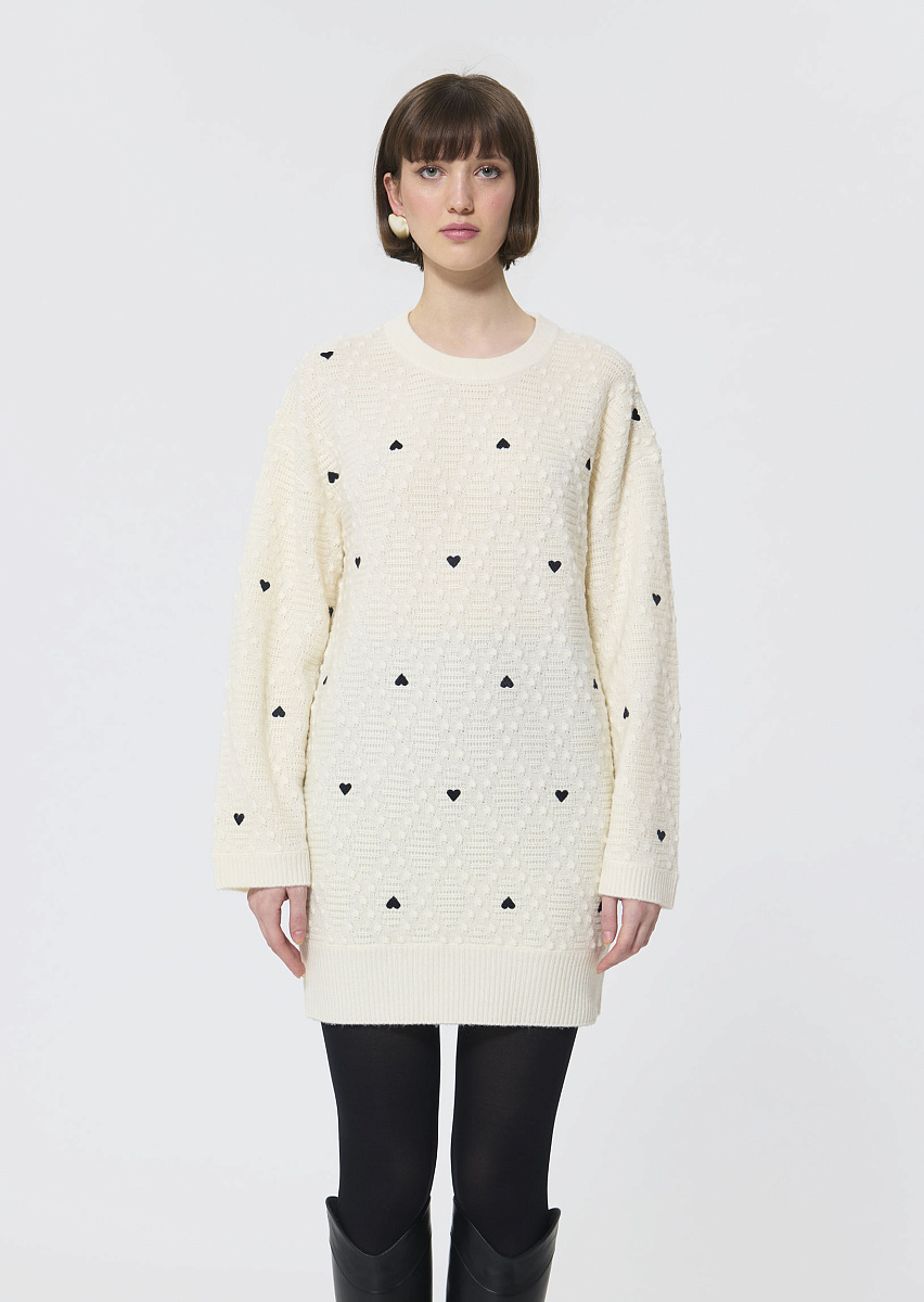 Romann трикотажное платье цвета экрю