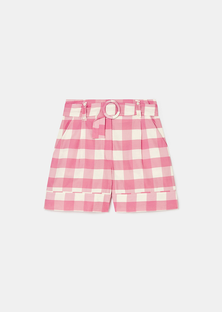 Шорты в розовую клетку виши Shelby Шорты в розовую клетку виши Shelby