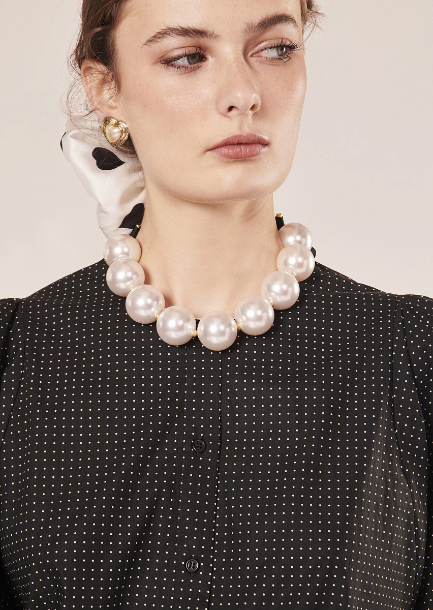 Bella жемчужное ожерелье в цвете экрю Bella жемчужное ожерелье в цвете экрю