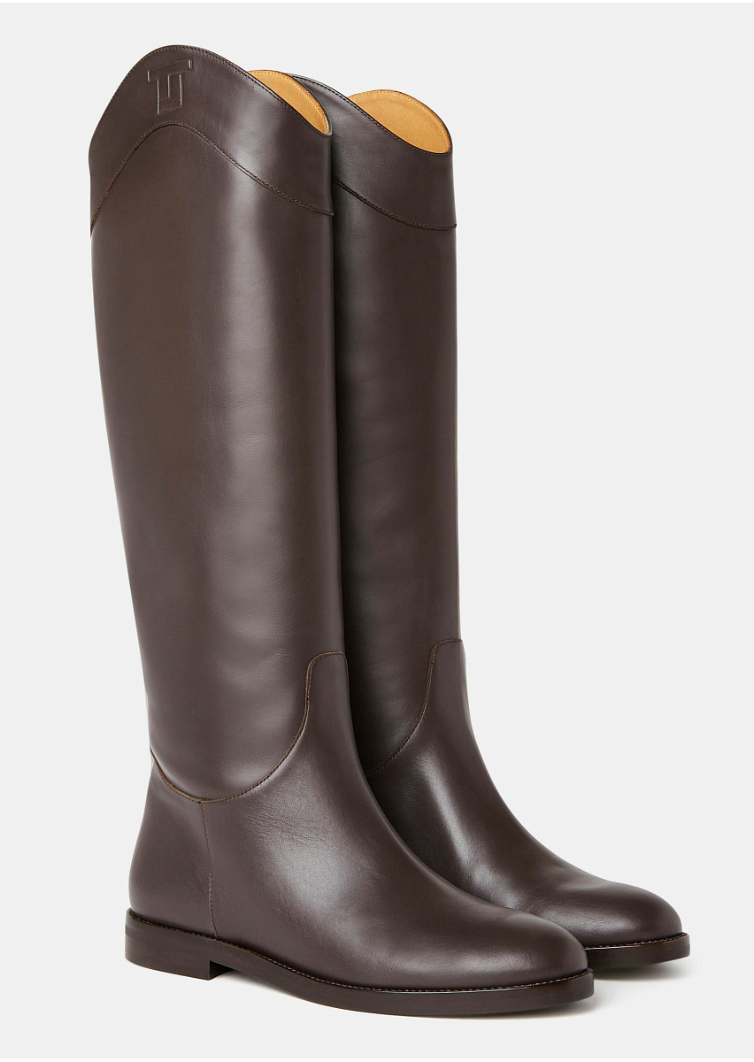 Kayleigh сапоги из кожи в коричневом цвете Kayleigh сапоги из кожи в коричневом цвете