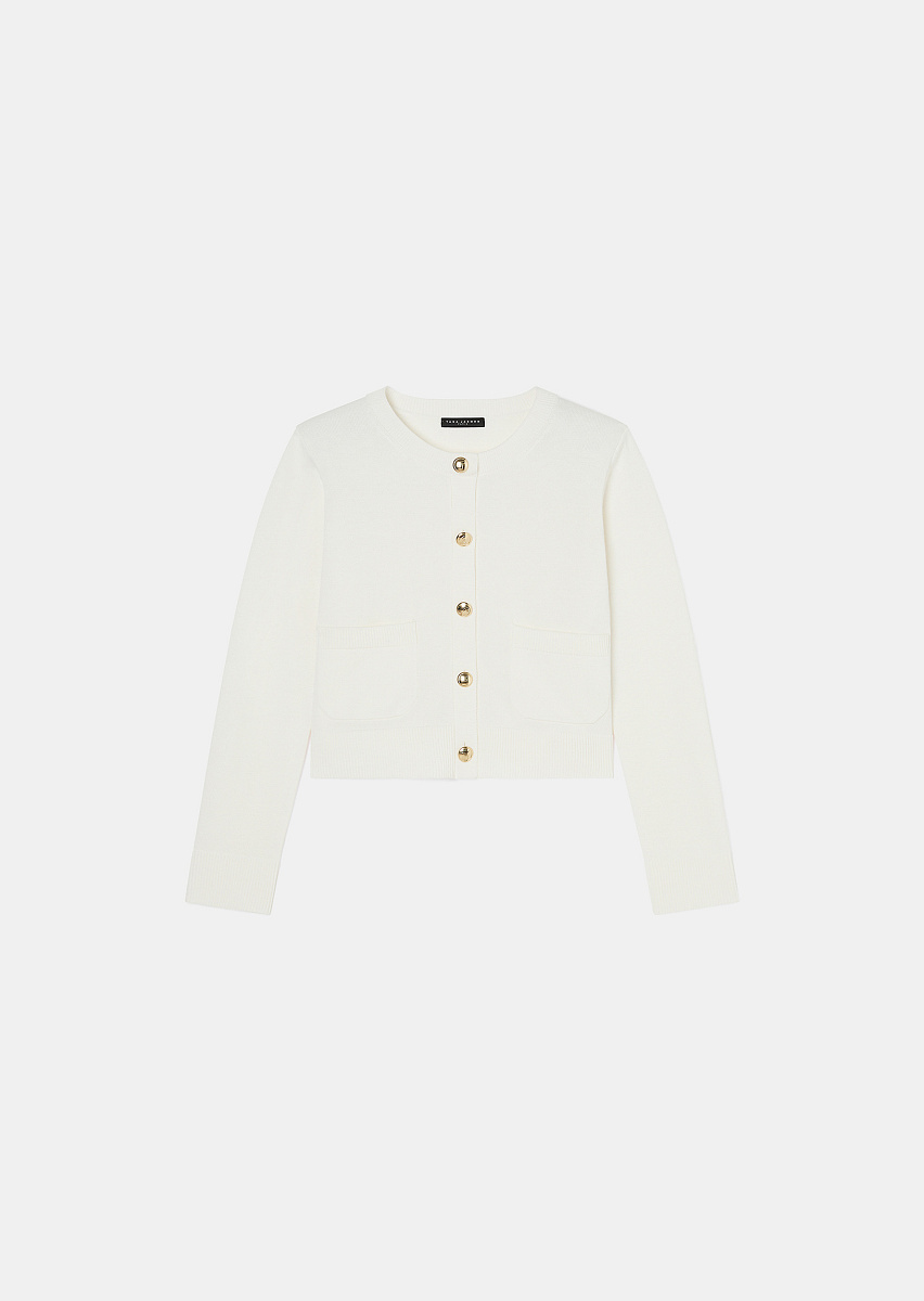 Кардиган из шерсти Gyslain в цвете экрю Кардиган из шерсти Gyslain в цвете экрю