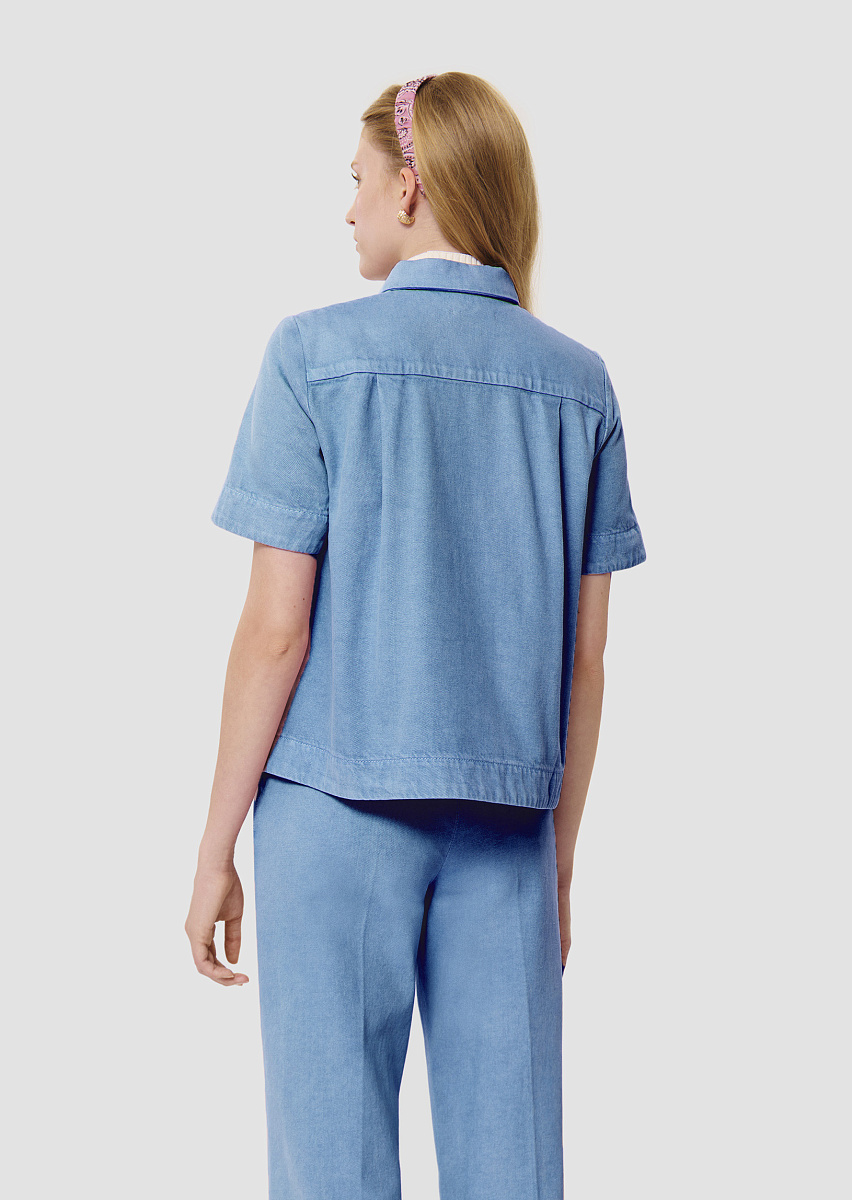 Camilia голубая рубашка из денима