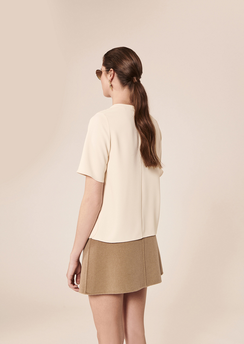 Tasha бежевый топ из крепа