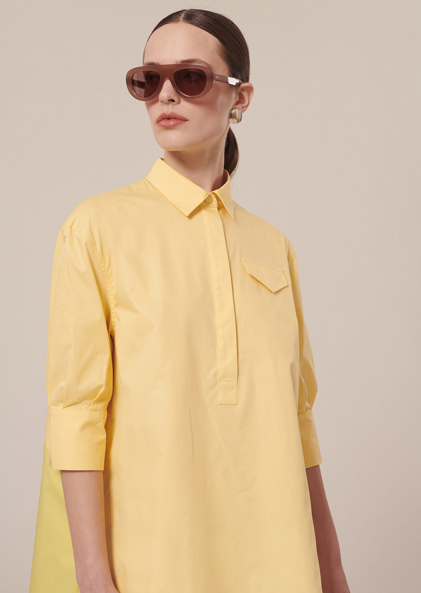 Tallulah  желтая блуза из поплина