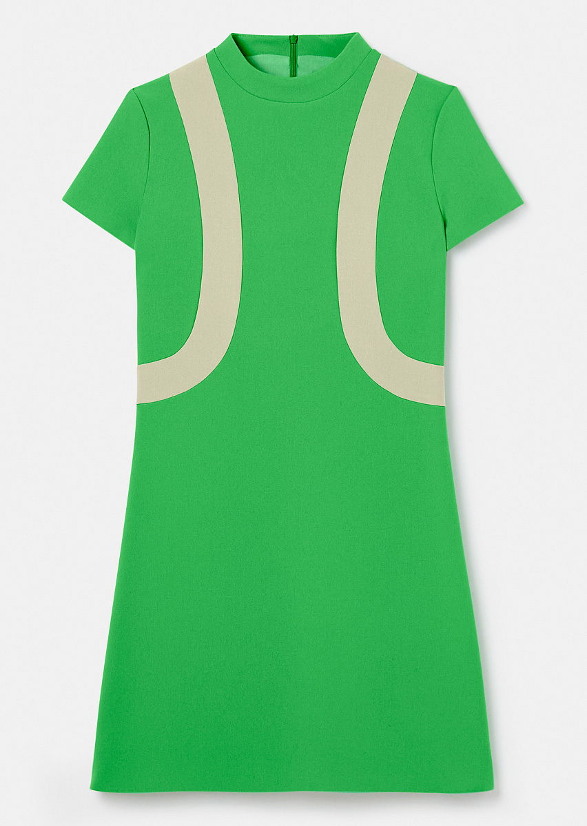 Raquel зеленое платье из двойной ткани