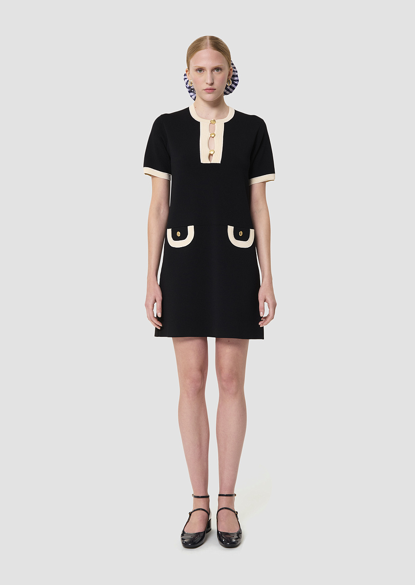 Двухцветное платье Roller