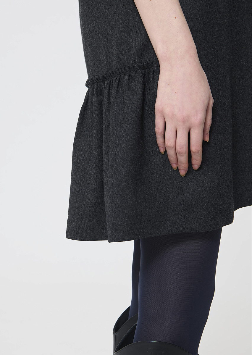 Rosabel серое платье с эффектом меланж