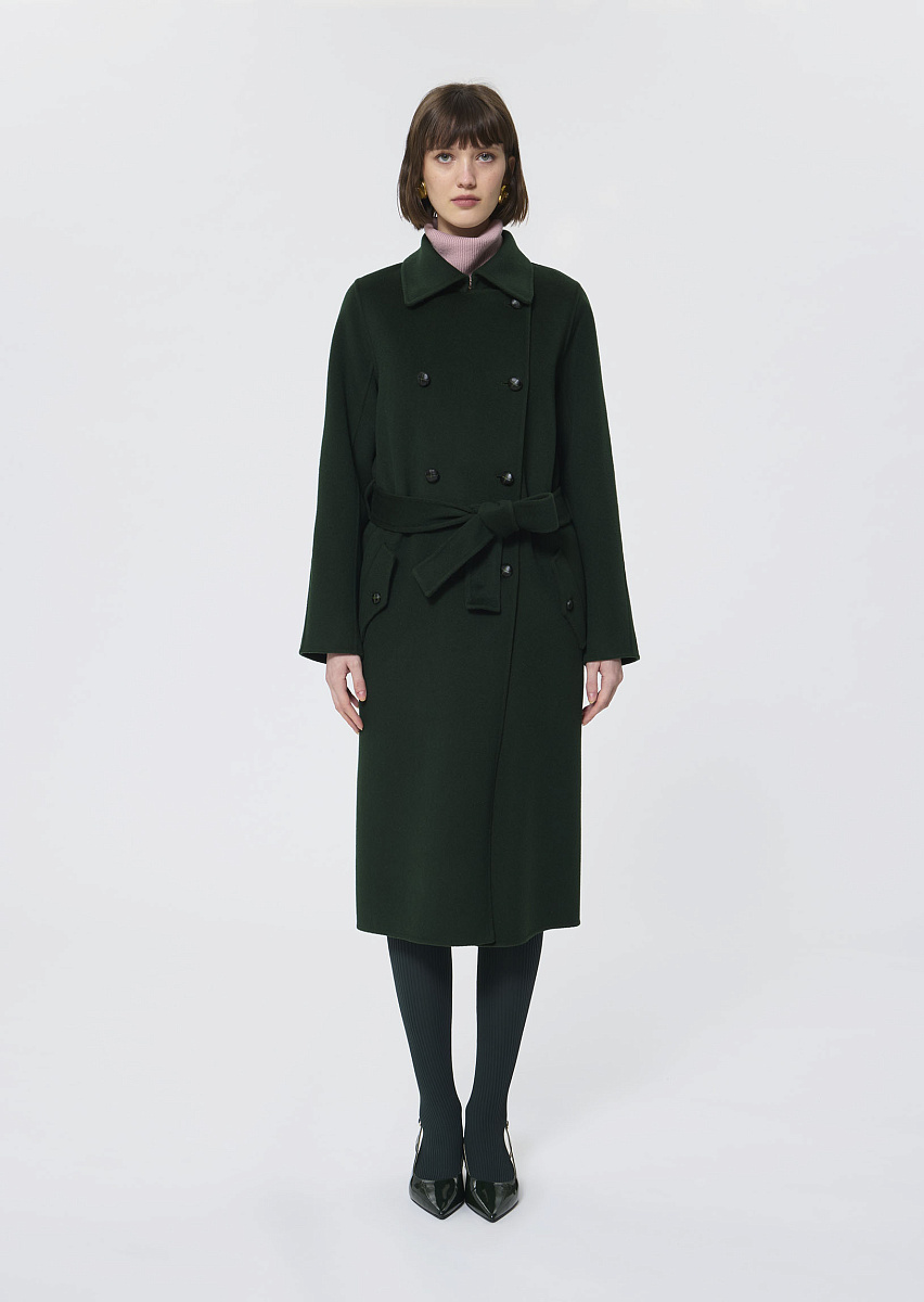 Martino зеленое двустороннее пальто