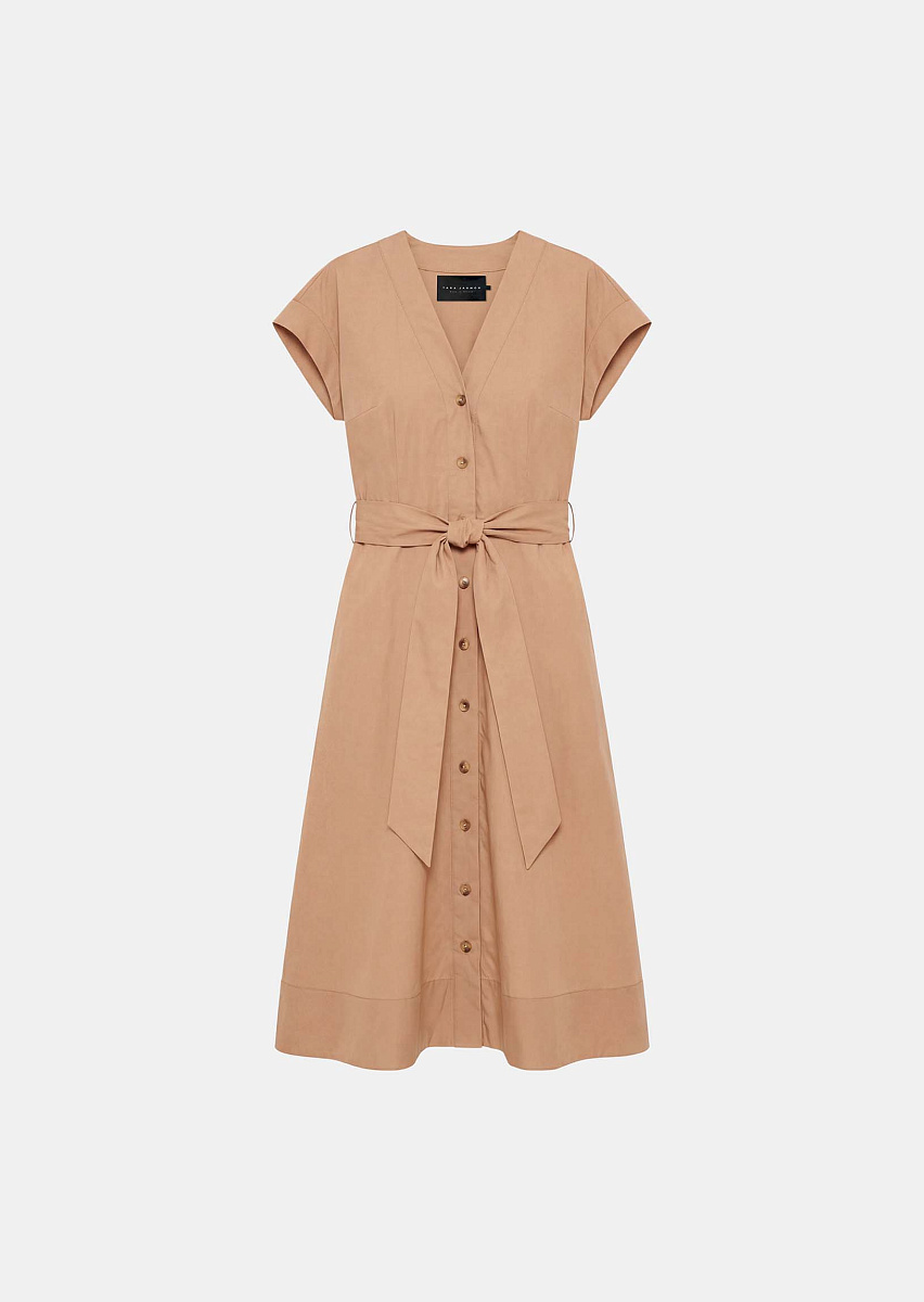Rosia бежевое платье из поплина Rosia бежевое платье из поплина