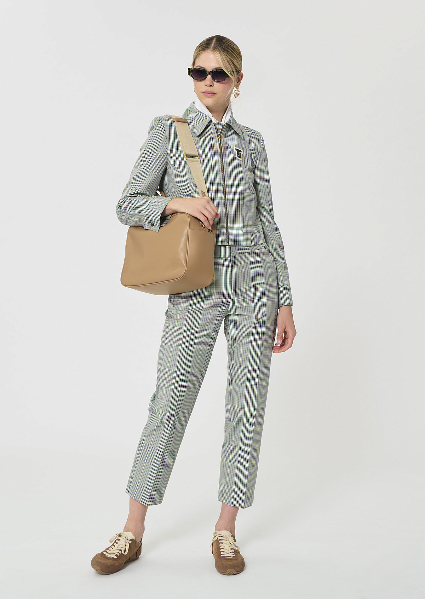 Vasco темно-зеленый жакет в клетку «Принц Уэльский»