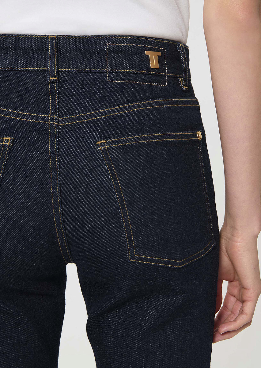 Jonas темно-синие джинсы из необработанного денима