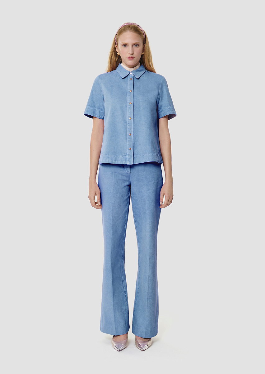 Camilia голубая рубашка из денима