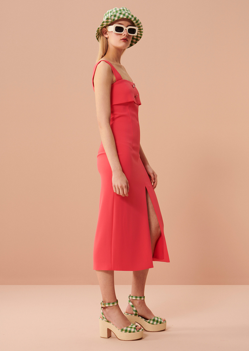 Платье Remo из крепа в розовом цвете