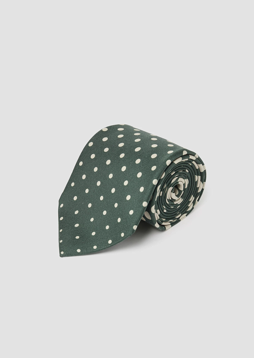 Ella галстук из шелка с узором в горошек