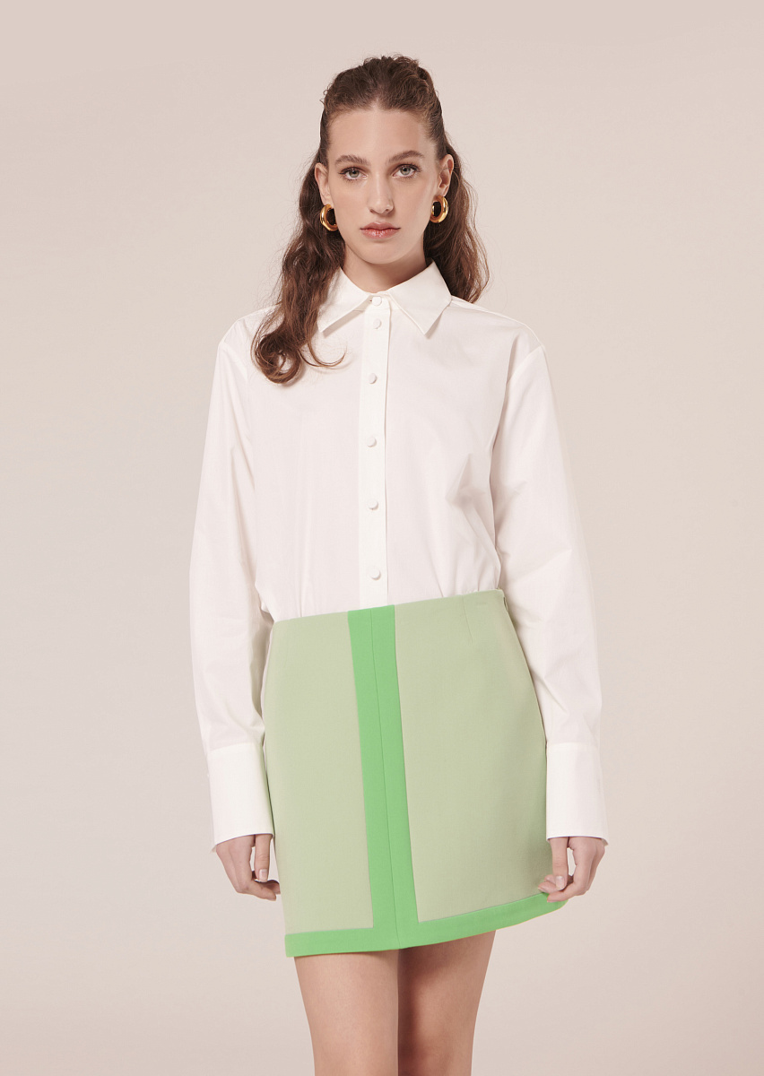 Clarence белая блуза из поплина