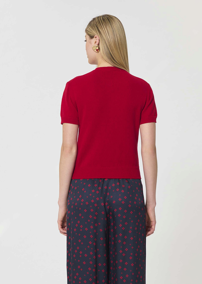 Giacomo красный кардиган из хлопка